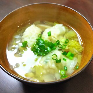 ☆白菜と水餃子のスープ☆